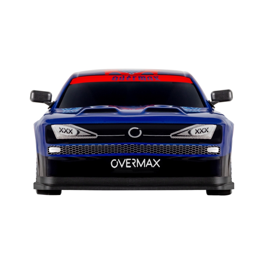 Overmax - Voiture RC de drift télécommandée X-OVERSLIDE 1000 mAh, noire/verte/bleue/rouge