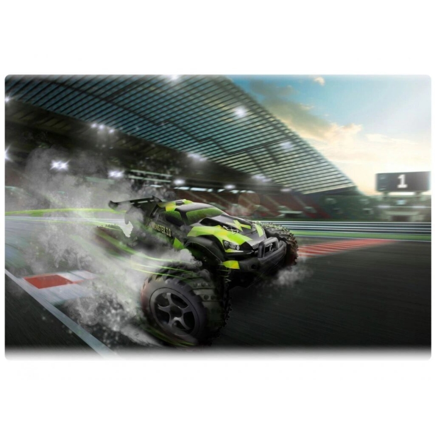 Overmax - voiture radiocommandée X-MONSTER 3.0 1700 mAh noir/vert