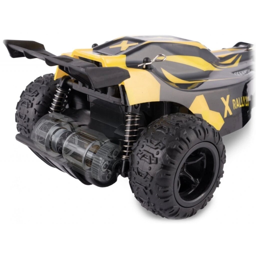 Overmax - Voiture radiocommandée X-RALLY 2.0, 1200 mAh, noir/jaune