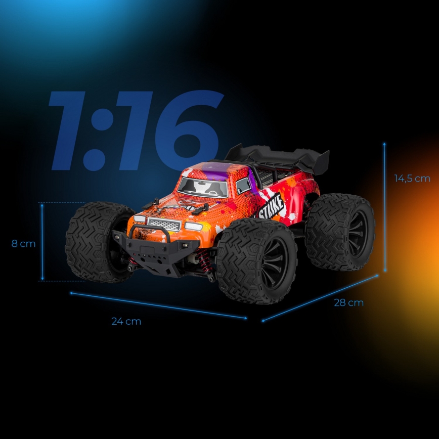 Overmax - voiture radiocommandée X-STRIKE 3000 mAh noir/orange