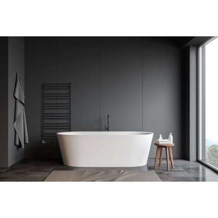 P.M.H. AV4B - Scala asciugamani da bagno AVENTO, 567 W, 121 cm, nero