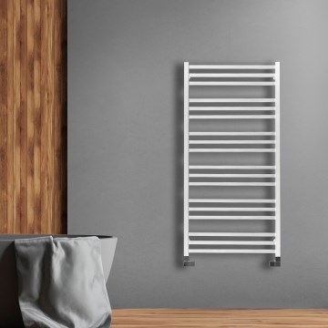 P.M.H. AV4W - Bad-Handtuchheizkörper AVENTO 567W 121 cm weiß