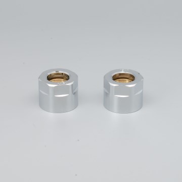 P.M.H. M15B4002 - Raccord de compression pour vanne VISION/INTER chrome brillant/cuivre 15 mm