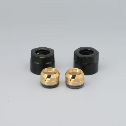 P.M.H. M15B4024 - Raccord à compression pour vanne VISION/INTER noir/cuivre 15 mm