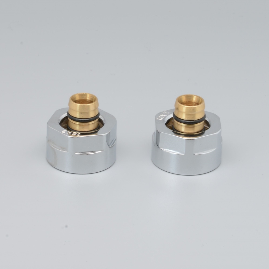 P.M.H. M16B2002 - Raccord de compression pour vanne VISION/INTER chrome brillant/alupex 16 mm