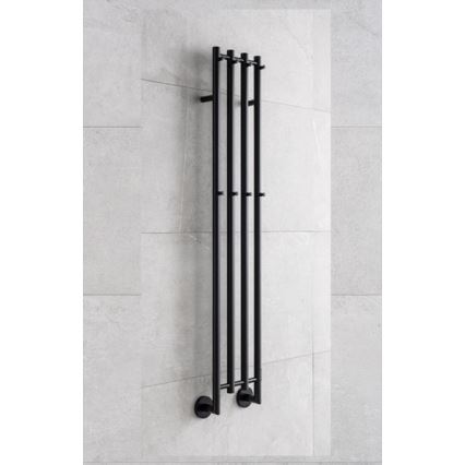 P.M.H. MO1B-R - Elektrischer Handtuchheizkörper MONA 93W/230V 153,3 cm IP44 schwarz