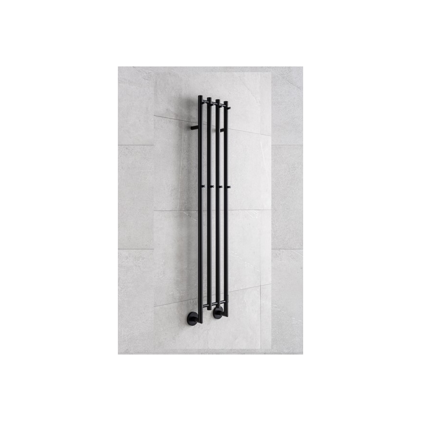 P.M.H. MO1B-R - Sèche-serviettes électrique MONA 93W/230V 153,3 cm IP44 noir
