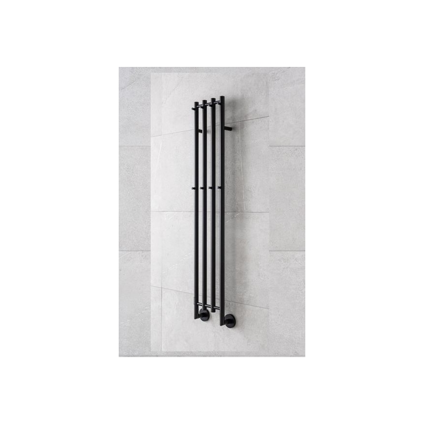 P.M.H. MO1B-RK - Sèche-serviettes électrique MONA 93W/230V 153,3 cm IP44 noir