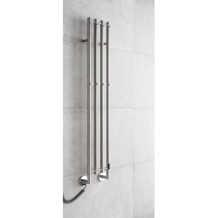 P.M.H. MO1SS-L - Sèche-serviettes électrique MONA 93W/230V 153,3 cm IP44 acier inoxydable poli