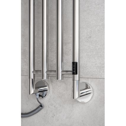 P.M.H. MO1SS-L - Sèche-serviettes électrique MONA 93W/230V 153,3 cm IP44 acier inoxydable poli
