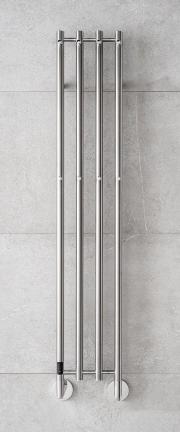P.M.H. MO1SS-LK - Sèche-serviettes électrique MONA 93W/230V 153,3 cm IP44 en acier inoxydable poli