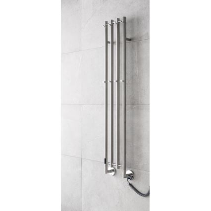 P.M.H. MO1SS-LK - Sèche-serviettes électrique MONA 93W/230V 153,3 cm IP44 en acier inoxydable poli