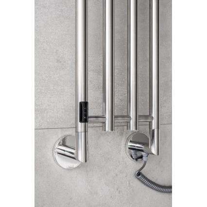 P.M.H. MO1SS-LK - Sèche-serviettes électrique MONA 93W/230V 153,3 cm IP44 en acier inoxydable poli