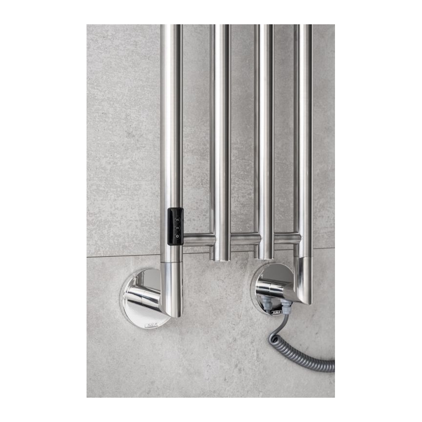 P.M.H. MO1SS-LK - Sèche-serviettes électrique MONA 93W/230V 153,3 cm IP44 en acier inoxydable poli