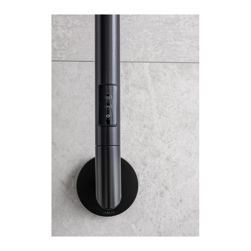 P.M.H. OL1B - Elektrischer Handtuchwärmer OLE 24W/230V 170 cm IP44 schwarz