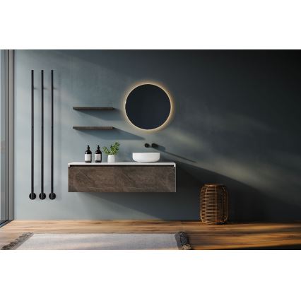 P.M.H. OL1B - Sèche-serviettes électrique OLE 24W/230V 170 cm IP44 noir