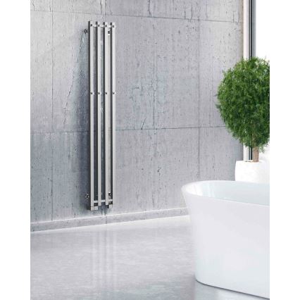 P.M.H. PX2C/4 - Radiateur sèche-serviettes PLUTO X 350 W, 150 cm, chrome brillant
