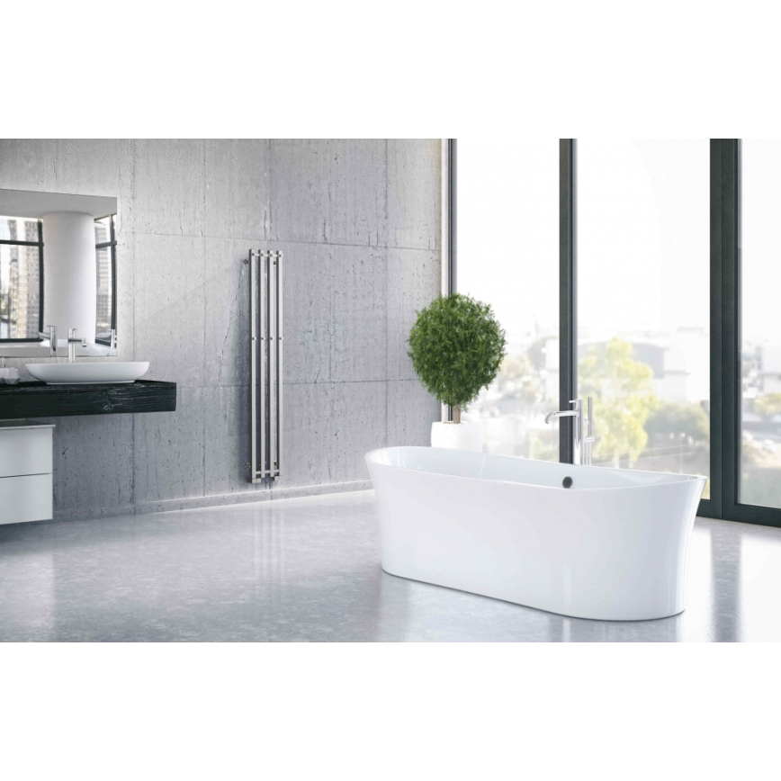 P.M.H. PX2C/4 - Radiateur sèche-serviettes PLUTO X 350 W, 150 cm, chrome brillant