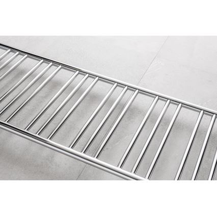 P.M.H. SN4C - Sèche-serviettes en échelle pour salle de bains SORANO 470 W, 121 cm, chrome brillant