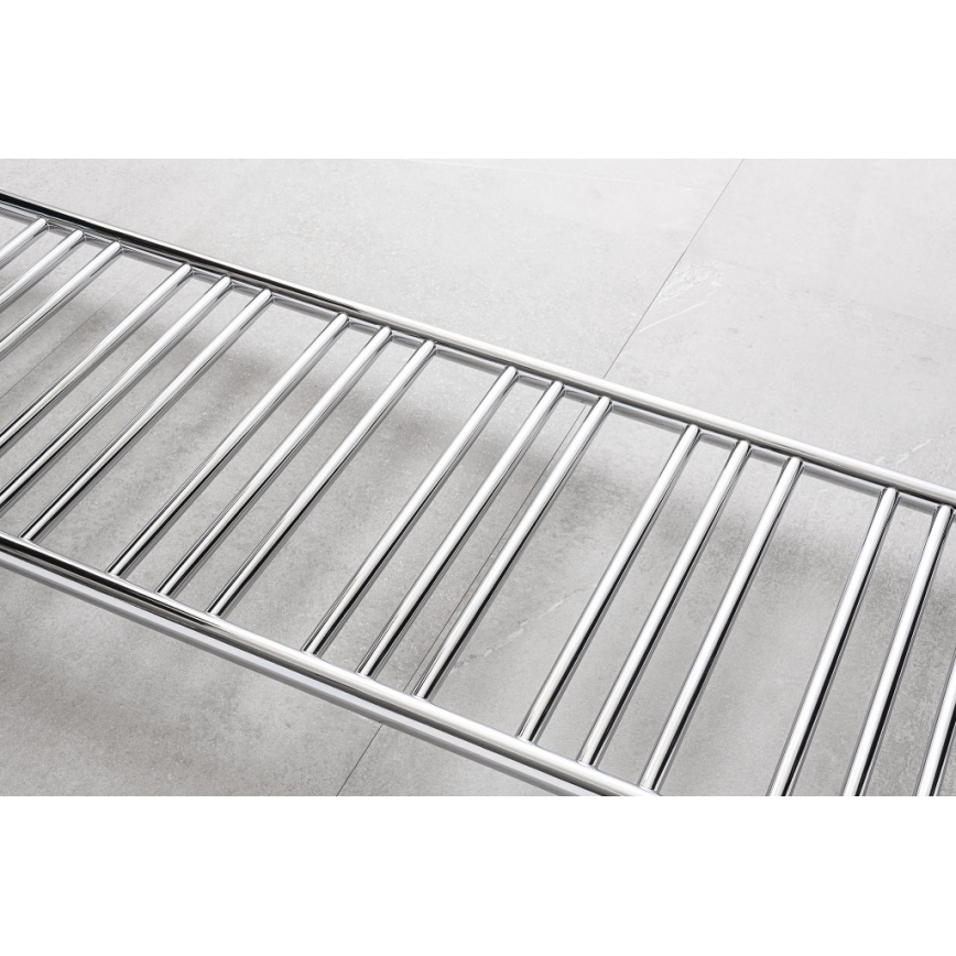 P.M.H. SN4C - Sèche-serviettes en échelle pour salle de bains SORANO 470 W, 121 cm, chrome brillant