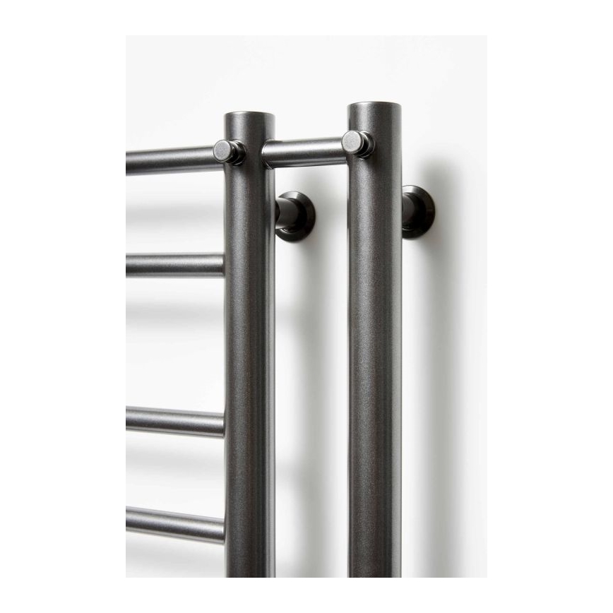 P.M.H. T2B-L - Handtuchheizkörper THEIA für Badezimmer, 352 W, 154 cm, links, schwarz