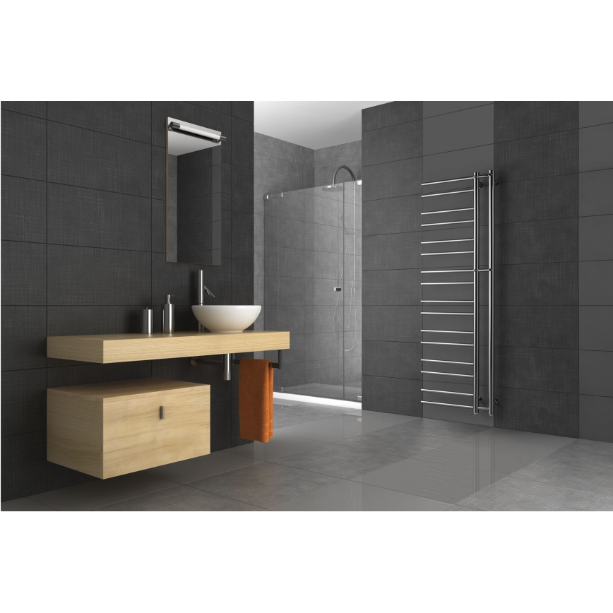 P.M.H. T2C-L - Radiateur sèche-serviettes THEIA 352W 154 cm gauche/chrome brillant