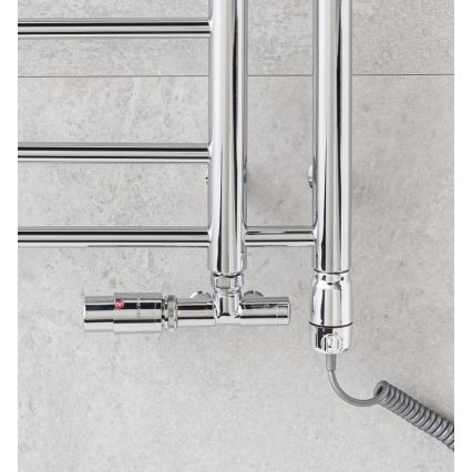 P.M.H. T2C-L - Radiateur sèche-serviettes THEIA 352W 154 cm gauche/chrome brillant