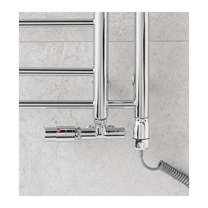P.M.H. T2C-L - Radiateur sèche-serviettes THEIA 352W 154 cm gauche/chrome brillant