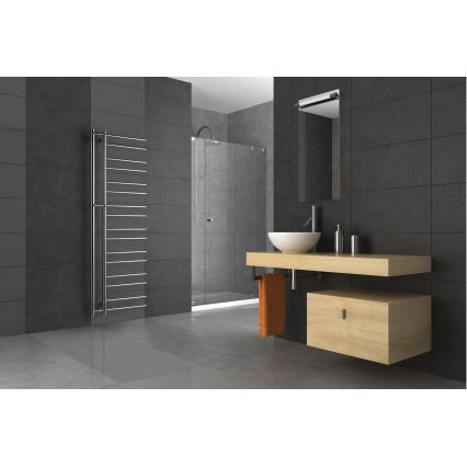 P.M.H. T2C - Sèche-serviettes THEIA 352 W 154 cm version droite/chromé brillant