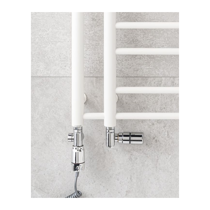 P.M.H. T2W - Badezimmer-Handtuchheizkörper THEIA 352W 154 cm rechts/weiß
