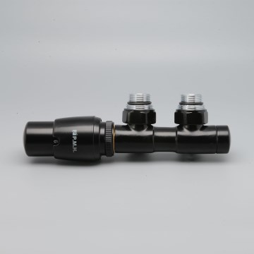 P.M.H. TERM-LB-EK - Ventil mit Thermostatkopf TERM links/schwarz