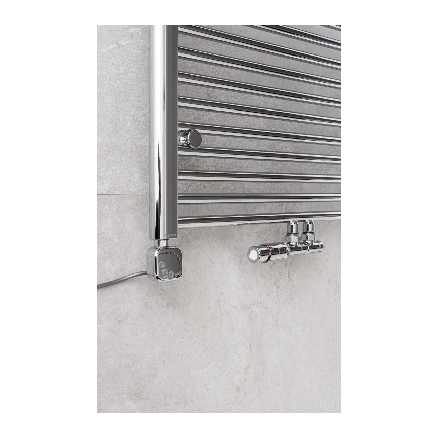 P.M.H. TERM-LC-EK - Vanne avec tête thermostatique TERM gauche/ chrome brillant