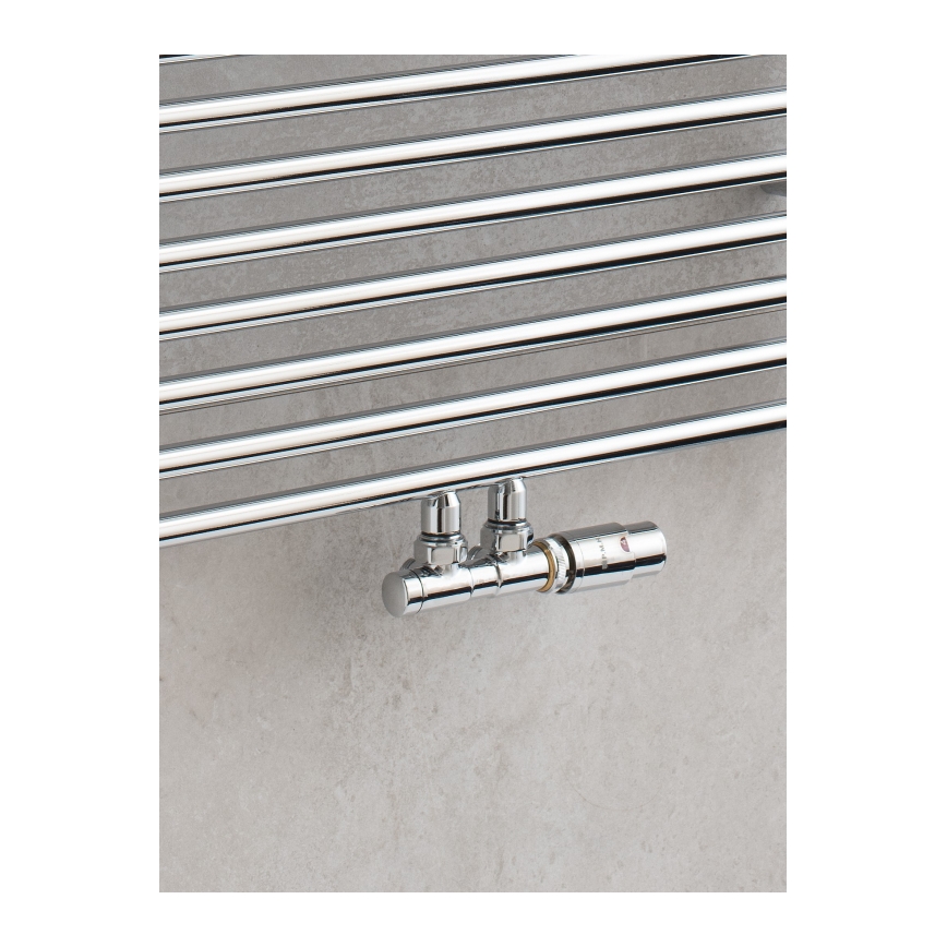 P.M.H. TERM-TC-EK - Valve con TERM testa termostatica destra-mano/lucido cromo