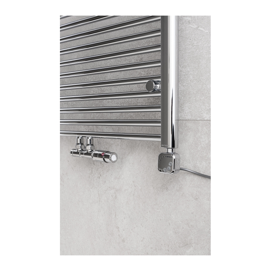 P.M.H. TERM-TC-EK - Valve con TERM testa termostatica destra-mano/lucido cromo