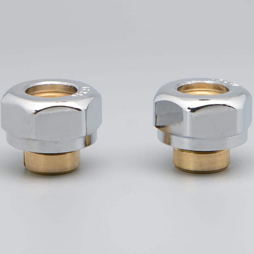 P.M.H. ZZM1602 - Klemmverschraubung für Ventil UNIKO/TERM/DUO, glänzender Chrom, für Alupex 16 mm