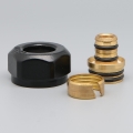 P.M.H. ZZM1624 - Klemmverschraubung für Ventil UNIKO/TERM/DUO, schwarz/AluPEX 16 mm