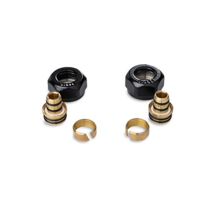 P.M.H. ZZM1624 - Raccord de compression pour vanne UNIKO/TERM/DUO noir/Alupex 16 mm