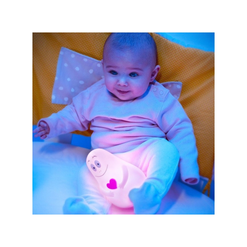 PABOBO - Lampe de table LED enfant Lumilove BARBAPAPA rose