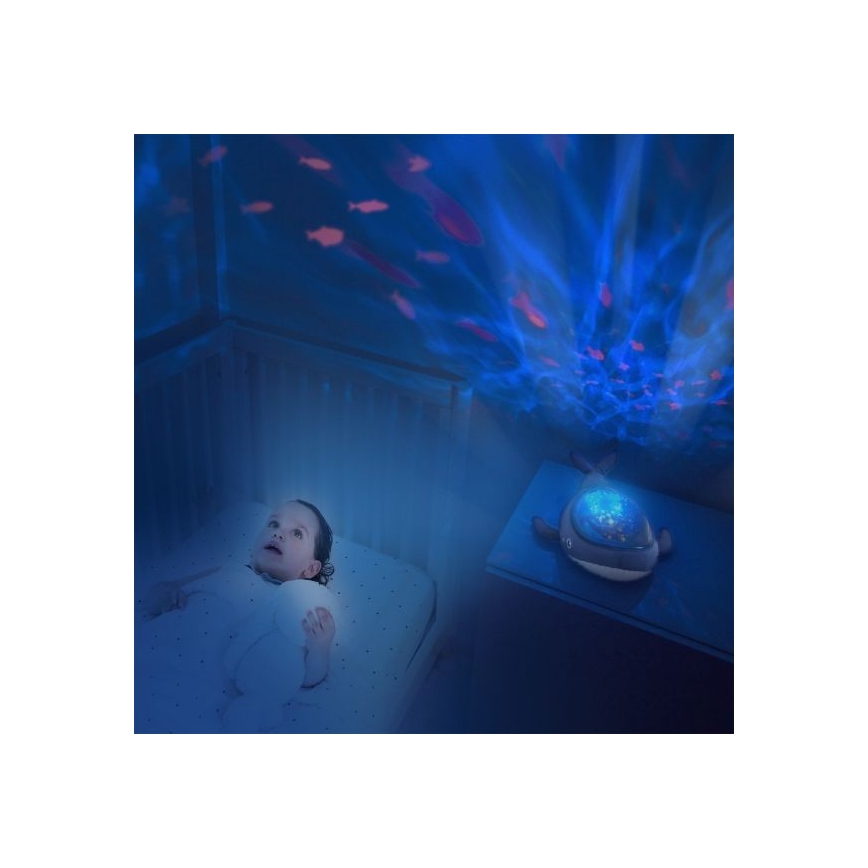 PABOBO - Proiettore AQUA DREAM 3xAA balena