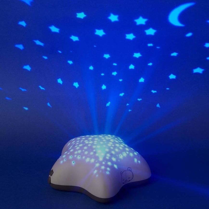 PABOBO - Proiettore con melodia STAR 3xAA beige