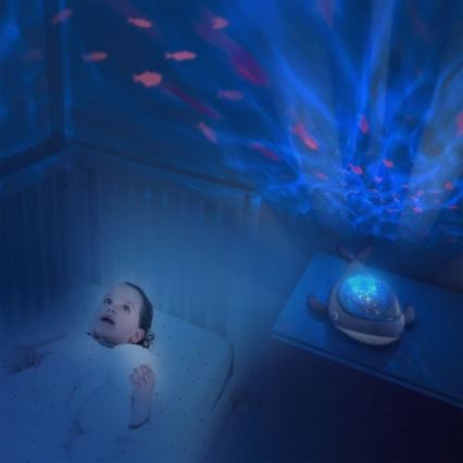 PABOBO - Projecteur AQUA DREAM 3xAA baleine