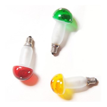 PACK 3x ampoule de remplacement TOADSTOOL E10/20V mélange de couleur, Fabriqué en République Tchèque