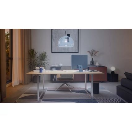 Pack de 2 ampoules LED dimmables Philips Hue WHITE AMBIANCE, culot E27, 6W, 230V, 1000-20000K