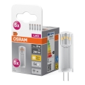 Pack de 5 ampoules LED à culot G4, 1,8 W / 12 V, 2700 K - Osram