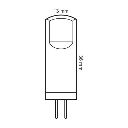 Pack de 5 ampoules LED à culot G4, 1,8 W / 12 V, 2700 K - Osram