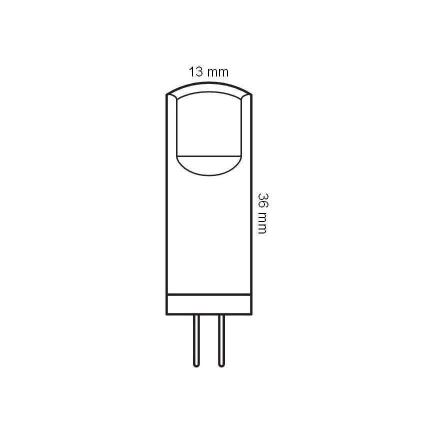 Pack de 5 ampoules LED à culot G4, 1,8 W / 12 V, 2700 K - Osram