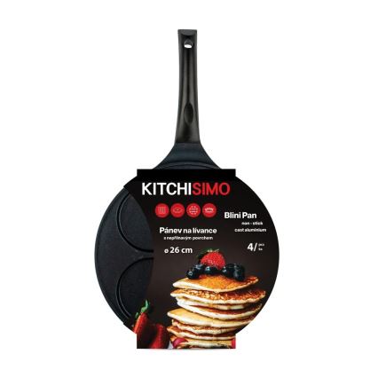 Padella per pancake KITCHISIMO 26 cm nera