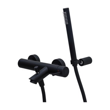 Paffoni - Badewannen-Set mit Armatur LIGHT, schwarz