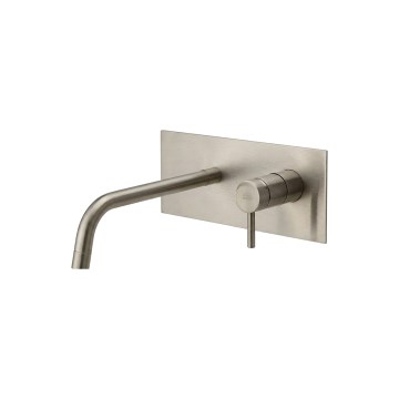Paffoni - Miscelatore da incasso per lavabo LIGHT in acciaio inox