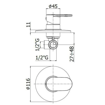 Paffoni - Miscelatore doccia CANDY cromo lucido